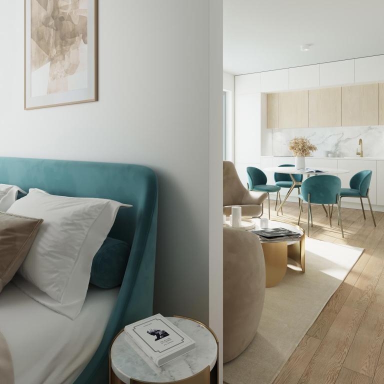 Abbaye de La Cambre, studio 56 m² + terrasse 11 m²
