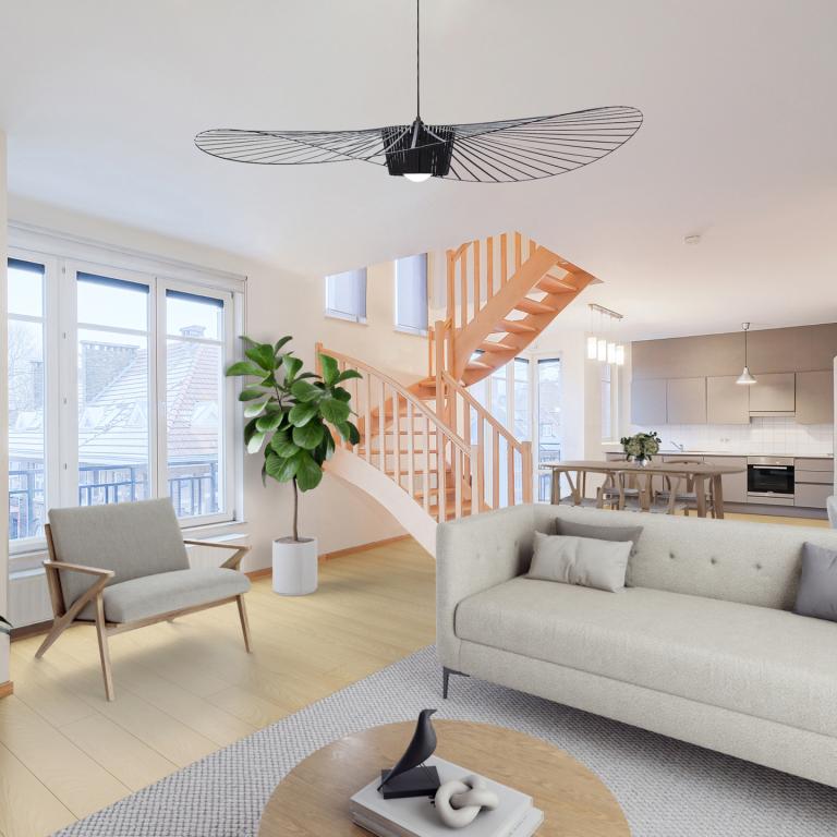 SOUS OFFRE !! Place Brugmann : Splendide duplex 2 chambres et parking