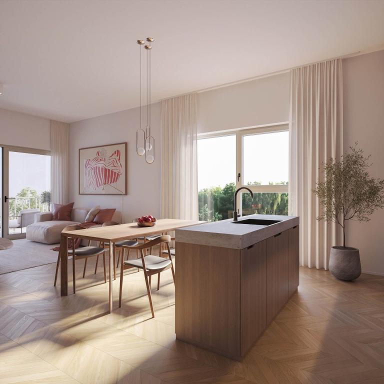 Etangs d'Ixelles, duplex neuf de +- 130m², 3ch. + terrasse
