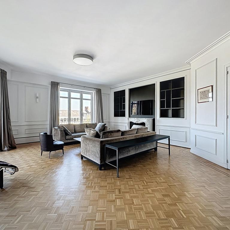 Louise/Cambre: Somptueux appartement meublé 3 ch. + terrasse