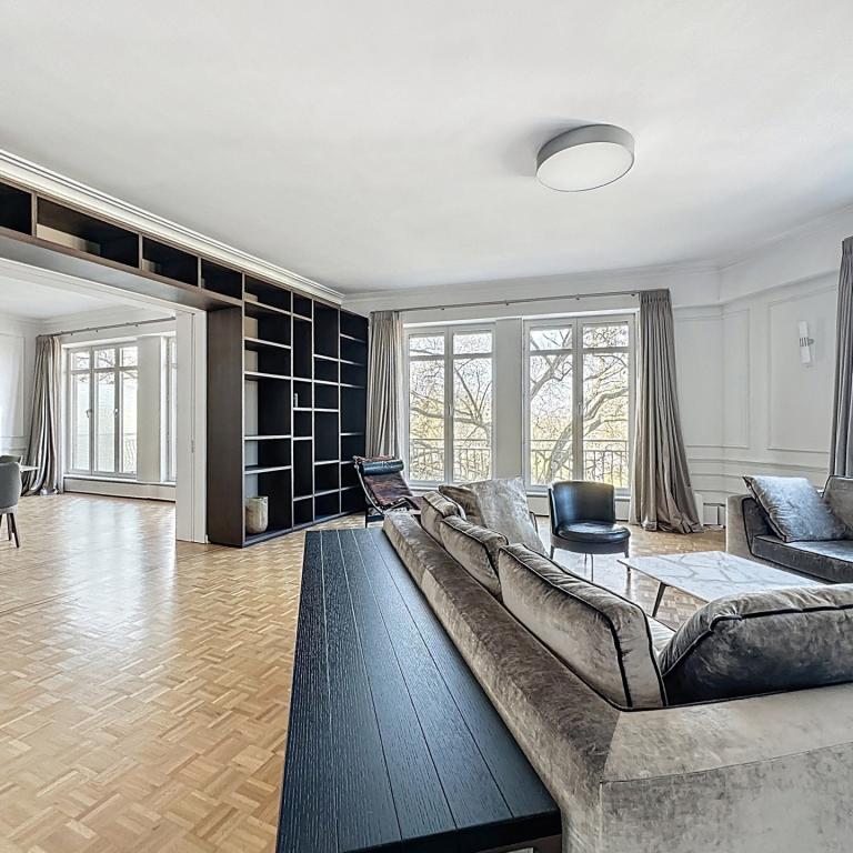 Louise/Cambre: Somptueux appartement meublé 3 ch. + terrasse