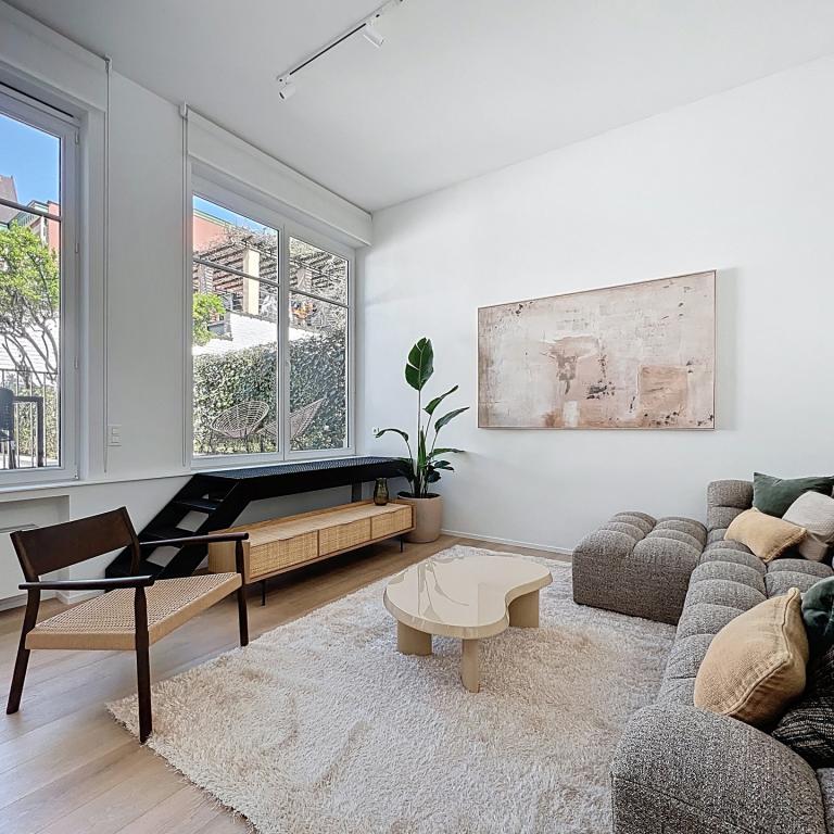 Quartier Congrès : Joli triplex 2 ch avec terrasse et jardin