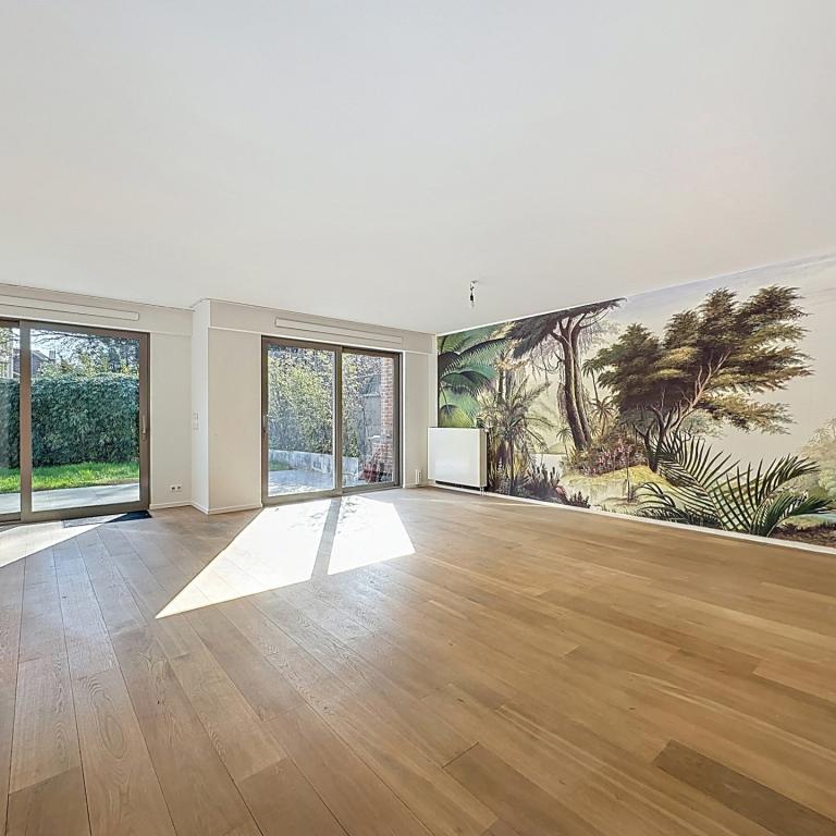 Ixelles/Watermael : Magnifique RDC avec jardin orienté SO