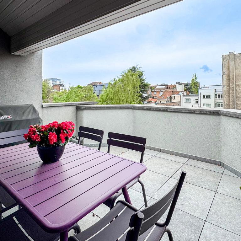 Lepoutre/Brugmann: Magnifique duplex penthouse 3 ch + bureau