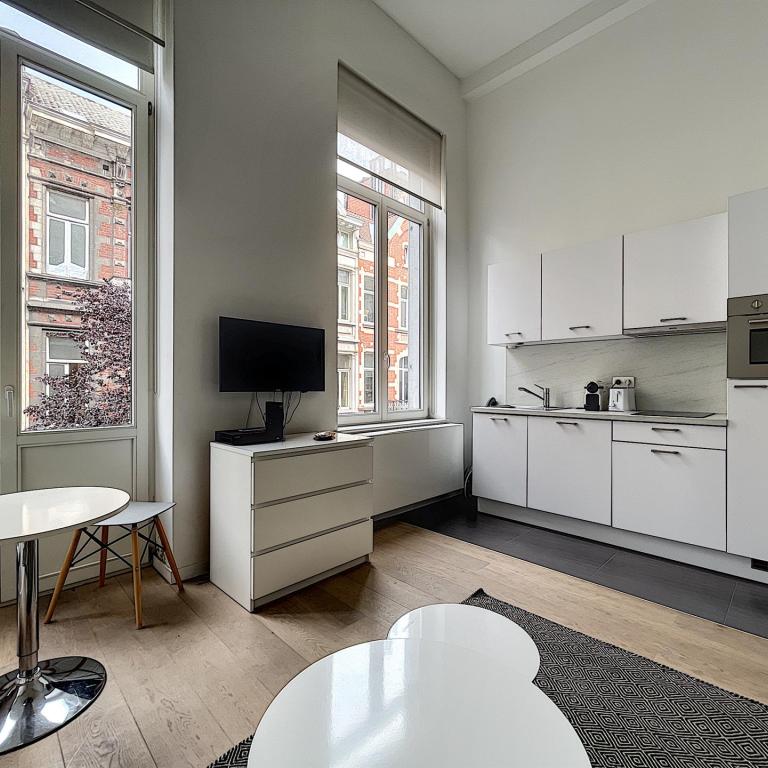 Quartier Louise : Joli flat duplex meublé