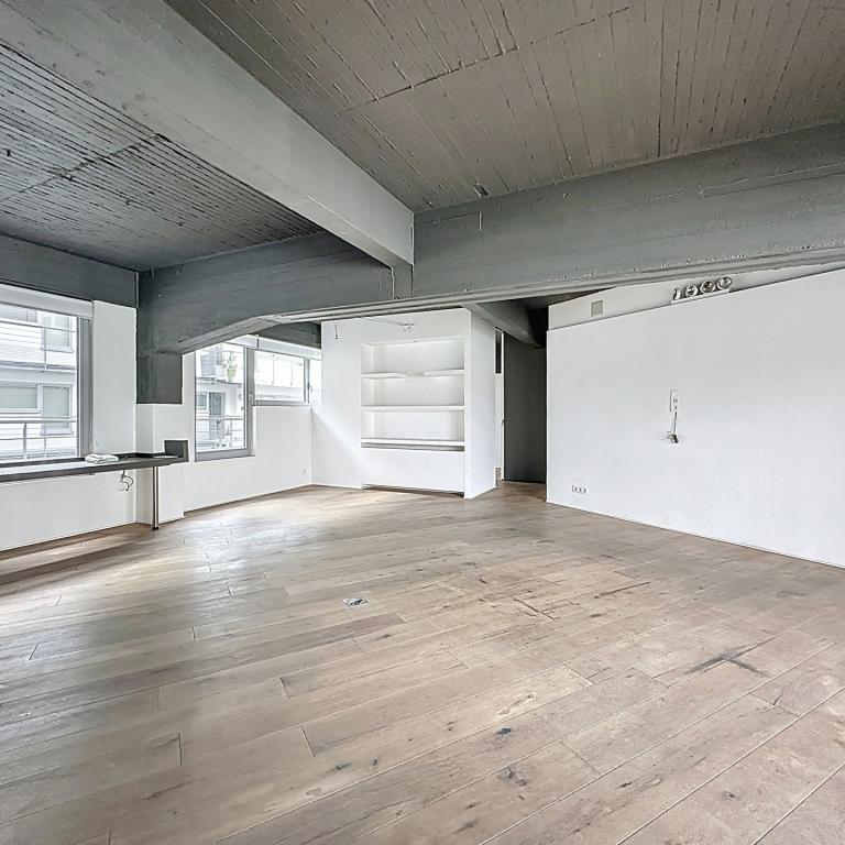 Saint-Gilles : Magnifique loft non meublé + terrasse