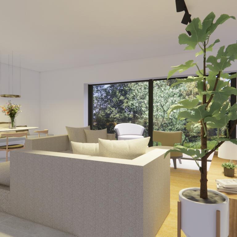 Parc Wolvendael,  appartement de +/-92m² , 2ch.+ terrasse