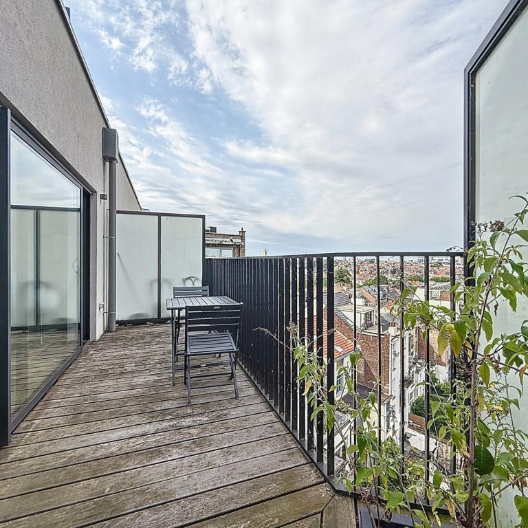 Louise/Quadrian : Superbe appartement meublé + terrasse