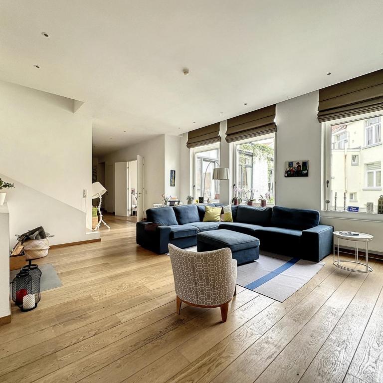 Haut de Saint-Gilles : Superbe duplex penthouse + terrasse