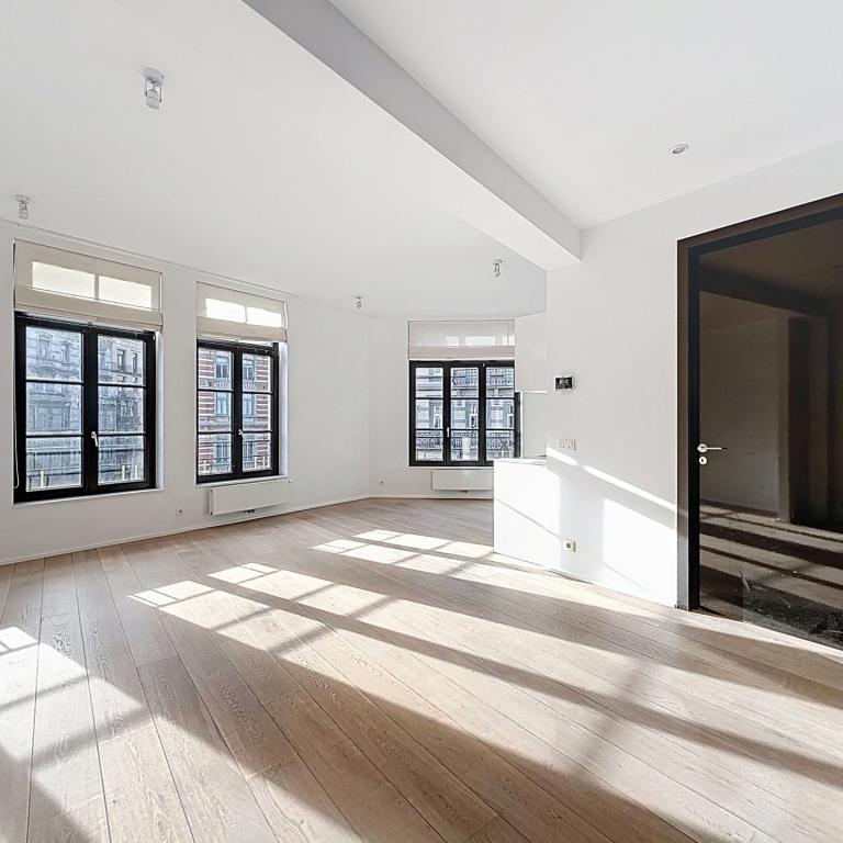 Sablon : Superbe appartement rénové, immeuble de caractère