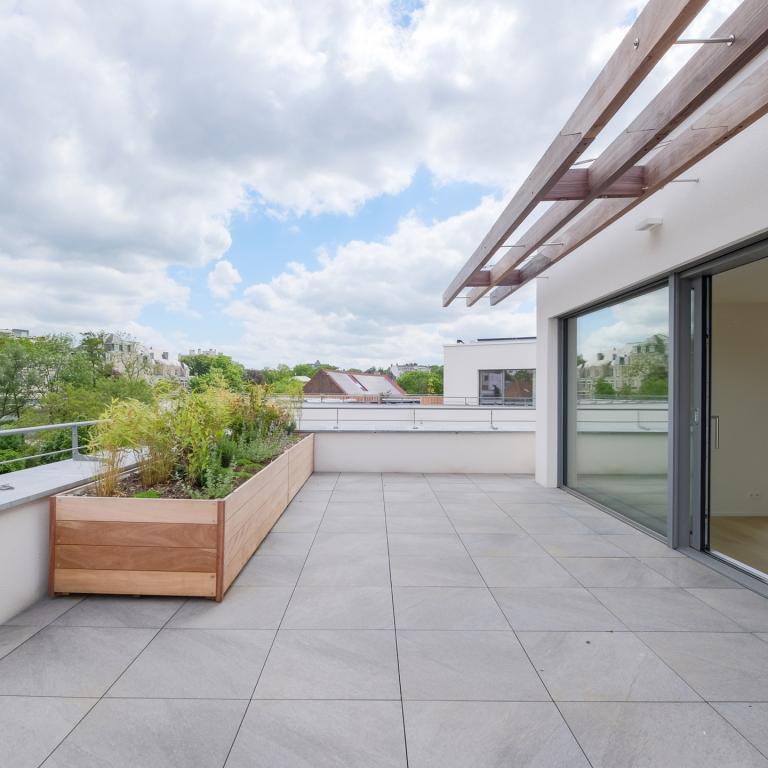 Penthouse 140m² 2 ch terr 30m² panoramique, TVA 6%, PEB A