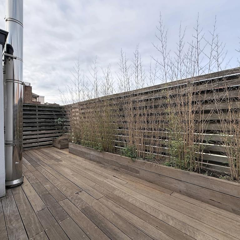 Haut de Saint-Gilles : Superbe duplex penthouse + terrasse
