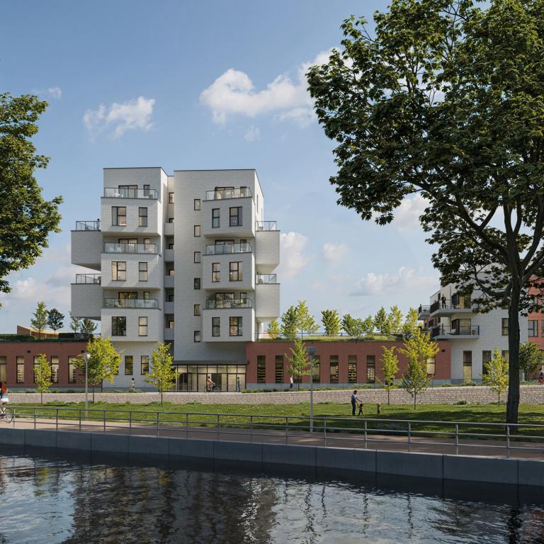 Spacieux appartement de +/- 63 m², 1ch, terrase de 8m²