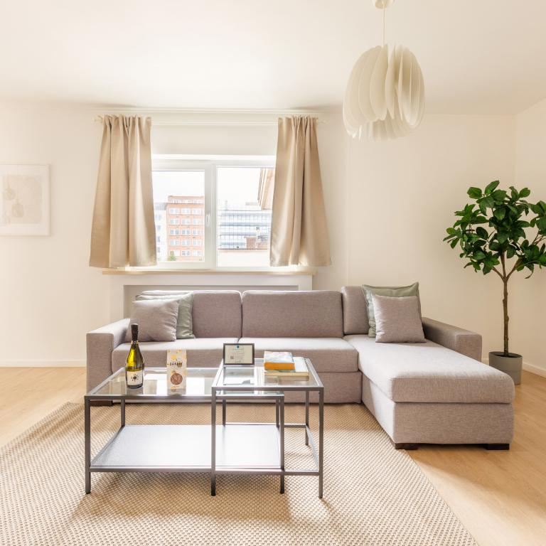 Cinquantenaire: bel appartement rénové, terrasse, parking