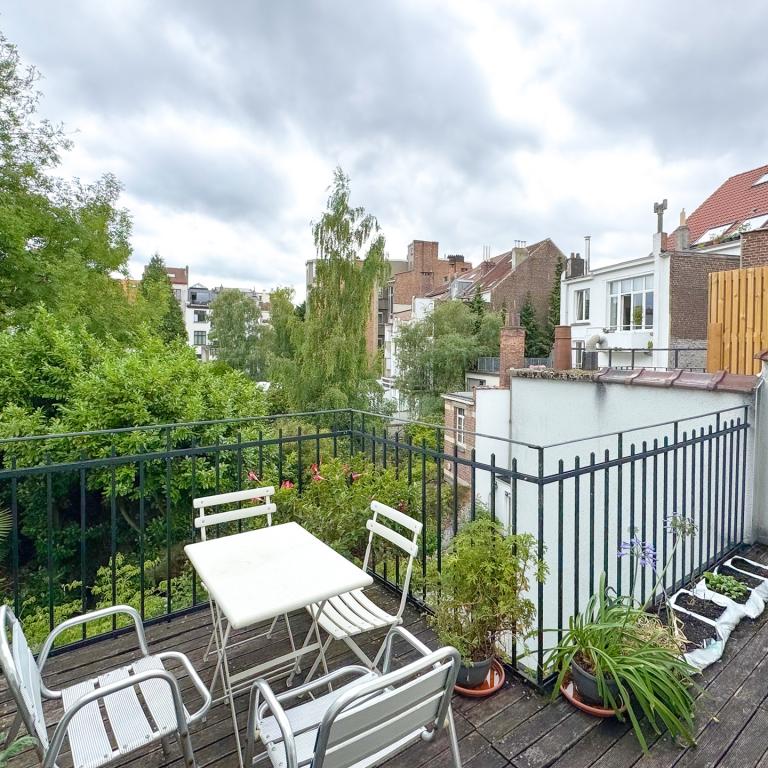 Pl. Brugmann: maison  avec jardin Sud