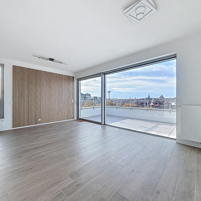 Bruxelles Canal Wharf : Superbe penthouse + grande terrasse