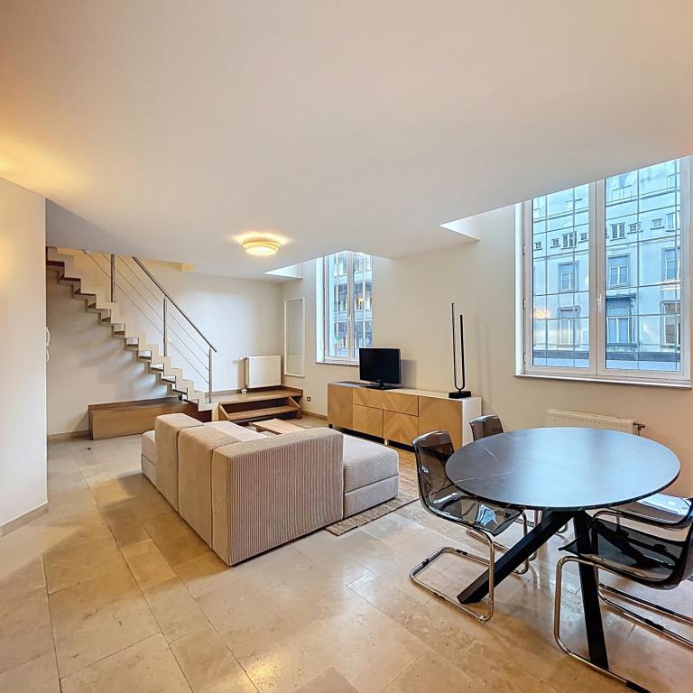 Quartier Européen - Magnifique duplex meublé 2 chambres