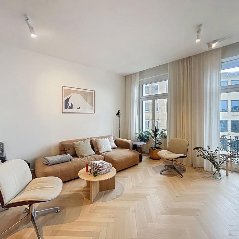 Sablon : Bel appartement meublé 1 ch rénové à neuf