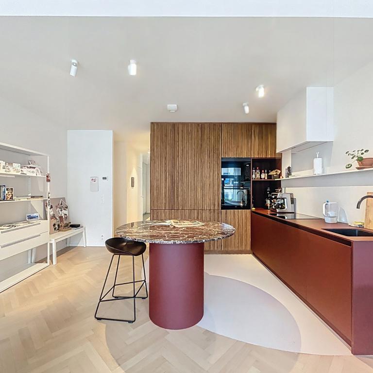 Sablon : Bel appartement meublé 1 ch rénové à neuf