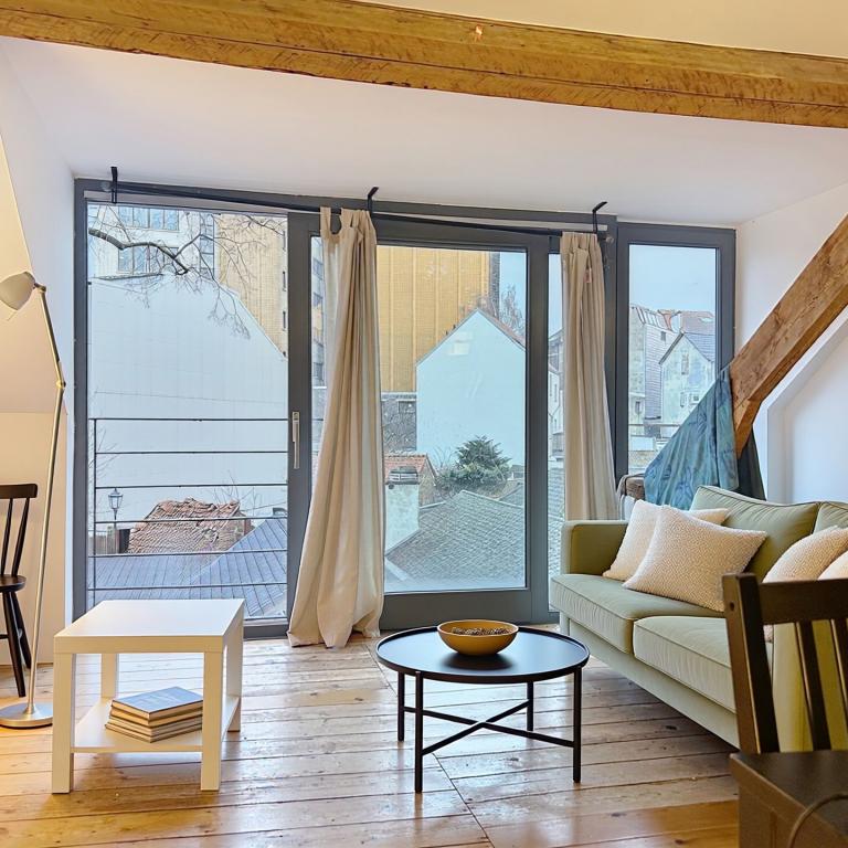 Quartier Européen : Duplex meublé 2 chambres avec terrasse