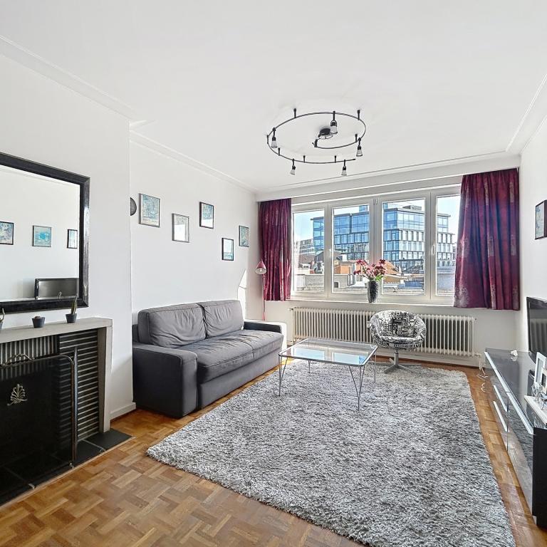 Colonne du Congrès: appartement rénové avec terrasse arrière