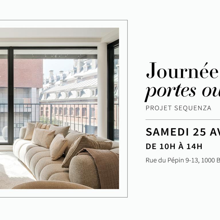 PORTES OUVERTES SAMEDI 25 AVRIL Appartement ±114 m², 2ch.