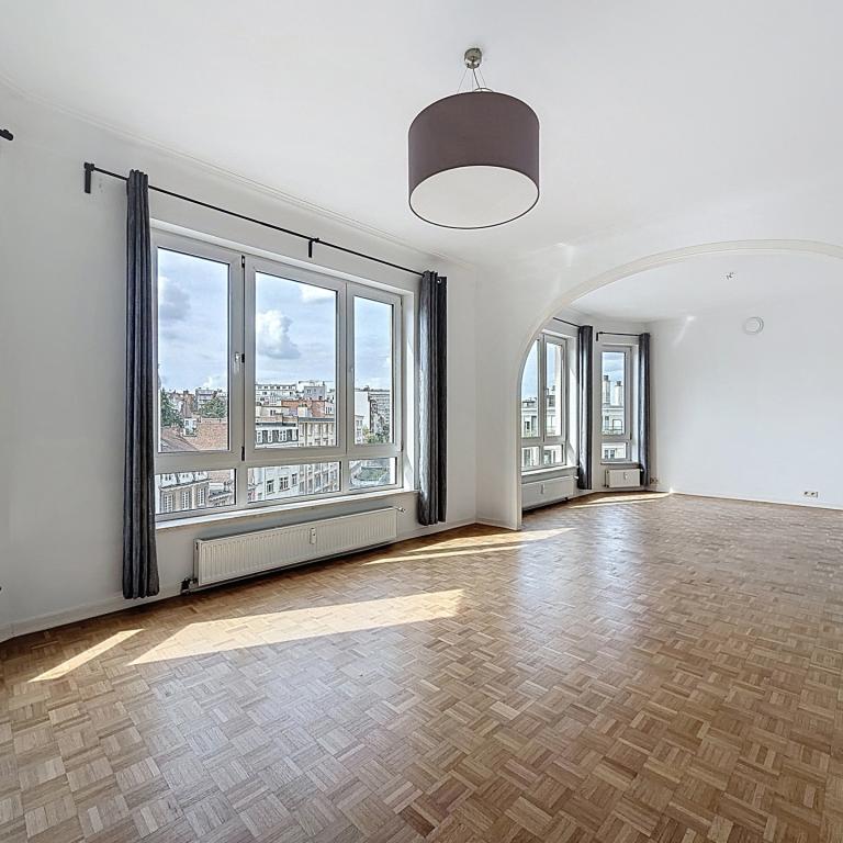 Roosevelt/ULB : Appartement 2 chambres + balcons + garage