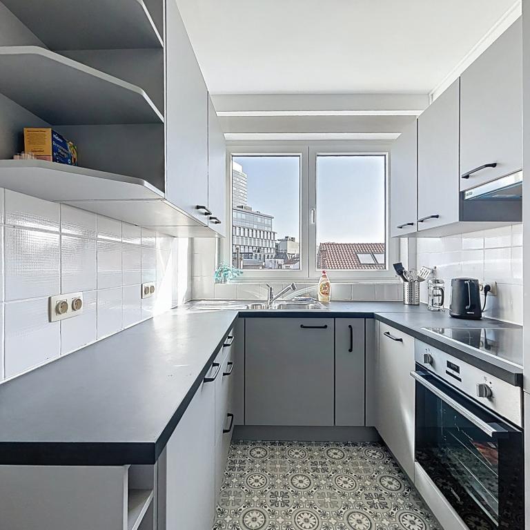 Colonne du Congrès: appartement rénové avec terrasse arrière