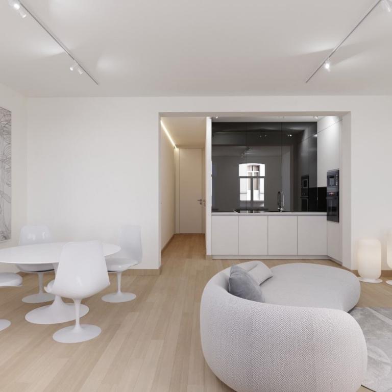 Square Marie Louise - Appart rénové 2 ch avec terrasse 