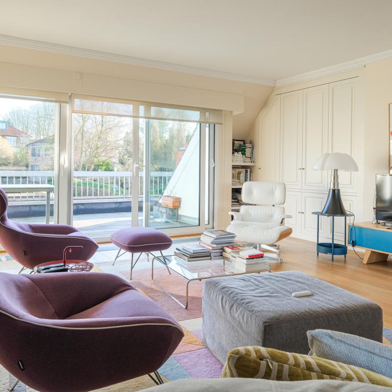 De fré-Wolvendael, penthouse 165m² 3 ch + 8 terrasses 
