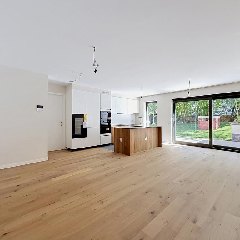 Wolvendael / Azande : RDC avec jardin neuf 3 chambres PEB A-