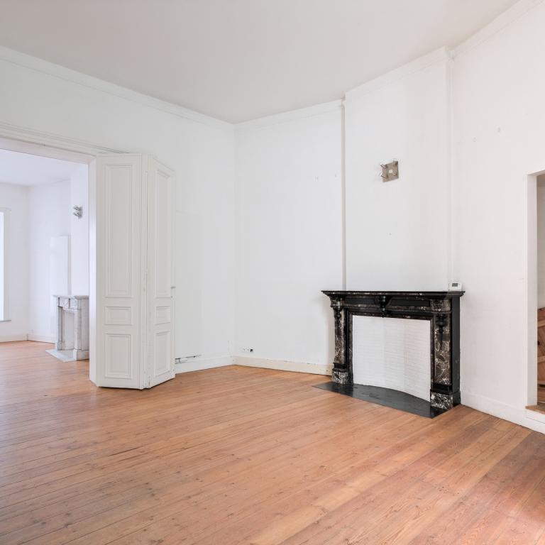 Sq. Marie-Louise: beau duplex + jardin, profession libérale