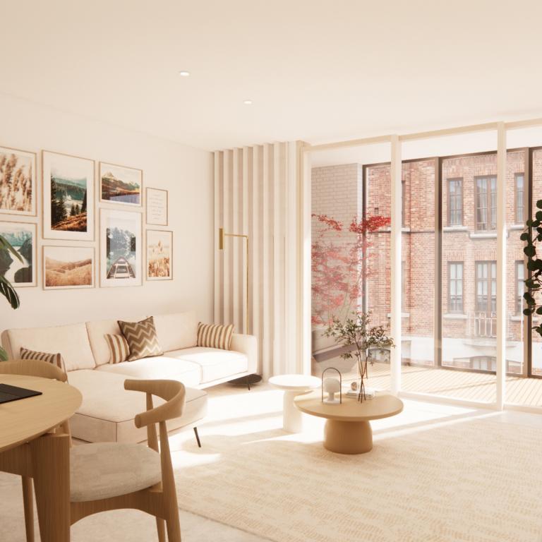 Projet Fantine : appart 67m² 1ch terr 5,7m²