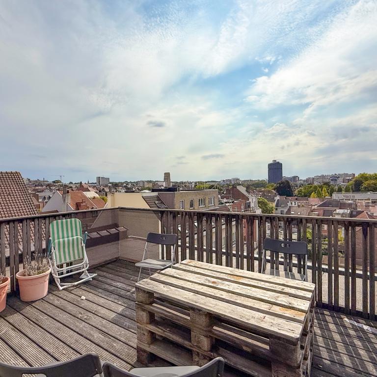 Etangs d'Ixelles : duplex 2ch + terrasse