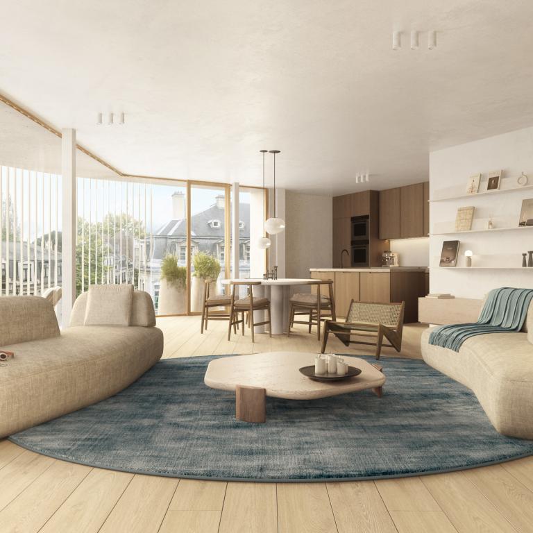 Parc Tenbosch/Châtelain Penthouse neuf 199m² 3ch terr 50m²