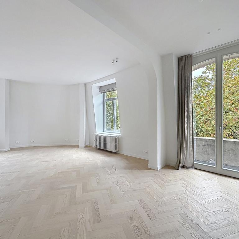 Pl. Brugmann : Sublime appartement de caractère rénové