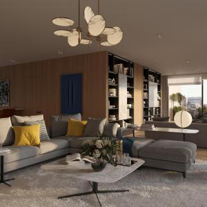 Abbaye de La Cambre, studio 56 m² + terrasse 11 m²