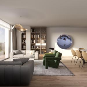 Abbaye de La Cambre, studio 56 m² + terrasse 11 m²