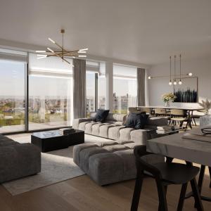 Abbaye de La Cambre, studio 56 m² + terrasse 11 m²