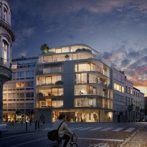 Parc Tenbosch/Châtelain appart neuf 1ch, +-73m² terr 8m²