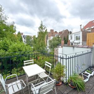 Pl. Brugmann: maison 3 chambres - 2 bureaux avec jardin Sud