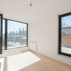 Penthouse neuf +- 204m² 3ch. + terrasse