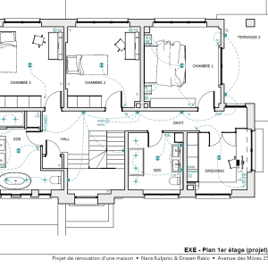 Uccle/Linkebeek : Belle villa rénovée de 4 ch.+ bureau 