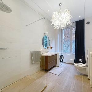 Place Poelaert : Beau rez-de-chaussée avec jardin meublé