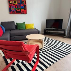 Quartier Européen: Bel appartement 1 chambre meublé, balcon