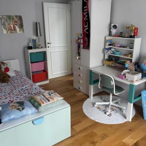 Cinquantenaire: maison rénovée terrasse 3ch., bur., dressing