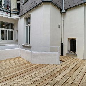 Place Brugmann : Superbe rez-de-chaussée avec jardin