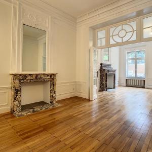 Place Brugmann : Superbe rez-de-chaussée avec jardin