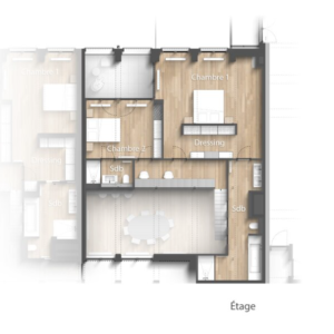 Molière: Magnifique loft 220 m² - possibilité 3 ch, terrasse