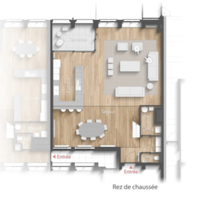 Molière: Magnifique loft 220 m² - possibilité 3 ch, terrasse